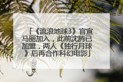 《流浪地球3》官宣马丽加入，此前沈腾已加盟，两人《独行月球》后再合作科幻电影