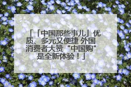 「中国那些事儿」优质、多元又便捷 外国消费者大赞“中国购”是全新体验！