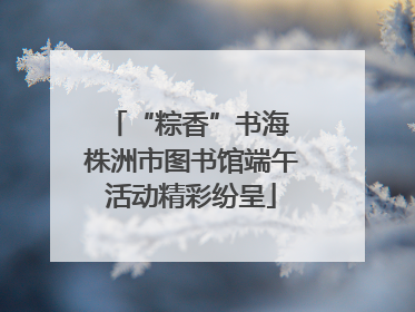 “粽香”书海 株洲市图书馆端午活动精彩纷呈