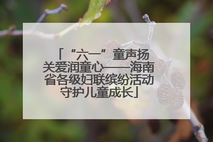 “六一”童声扬 关爱润童心——海南省各级妇联缤纷活动守护儿童成长