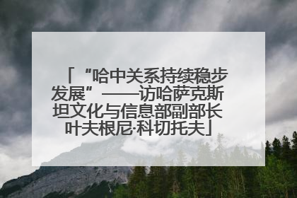 “哈中关系持续稳步发展”——访哈萨克斯坦文化与信息部副部长叶夫根尼·科切托夫