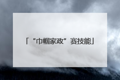 “巾帼家政”赛技能