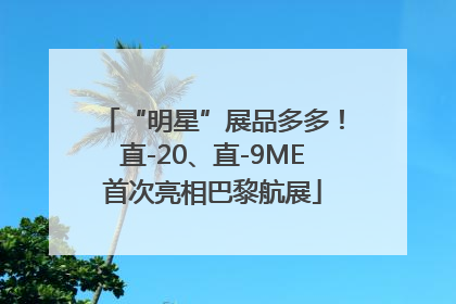“明星”展品多多！直-20、直-9ME首次亮相巴黎航展
