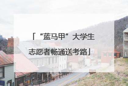 “蓝马甲”大学生志愿者畅通送考路