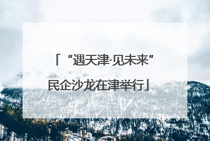 “遇天津·见未来”民企沙龙在津举行