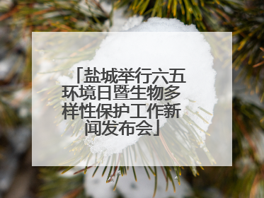 盐城举行六五环境日暨生物多样性保护工作新闻发布会