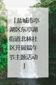 盐城市亭湖区东亭湖街道北林社区开展端午节主题活动