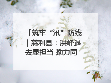 筑牢“汛”防线｜慈利县：洪峰退去显担当 勠力同心启新篇