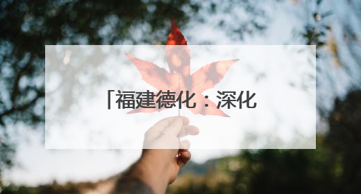 福建德化：深化驻村工作队临时党委协调联动机制