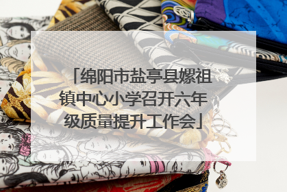 绵阳市盐亭县嫘祖镇中心小学召开六年级质量提升工作会
