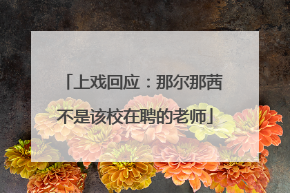 上戏回应：那尔那茜不是该校在聘的老师