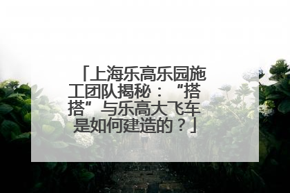 上海乐高乐园施工团队揭秘：“搭搭”与乐高大飞车是如何建造的？