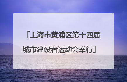 上海市黄浦区第十四届城市建设者运动会举行