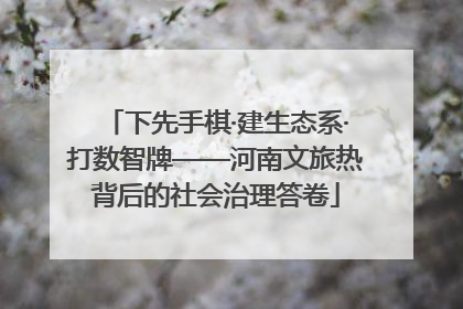 下先手棋·建生态系·打数智牌——河南文旅热背后的社会治理答卷