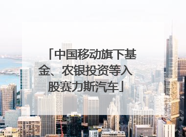 中国移动旗下基金、农银投资等入股赛力斯汽车