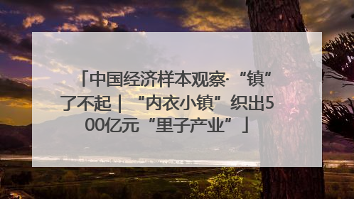 中国经济样本观察·“镇”了不起｜“内衣小镇”织出500亿元“里子产业”