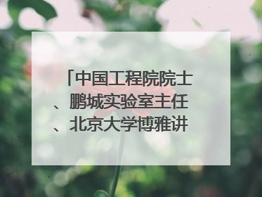 中国工程院院士、鹏城实验室主任、北京大学博雅讲席教授高文：“以人为本 智能向善” 推动文化与科技相生相促｜聚焦2025文化强国建设高峰论坛