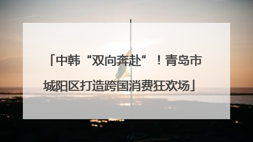 中韩“双向奔赴”！青岛市城阳区打造跨国消费狂欢场