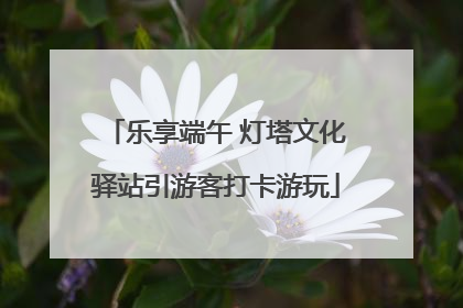 乐享端午 灯塔文化驿站引游客打卡游玩