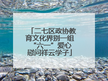 二七区政协教育文化界别一组 “六一”爱心慰问祥云学子