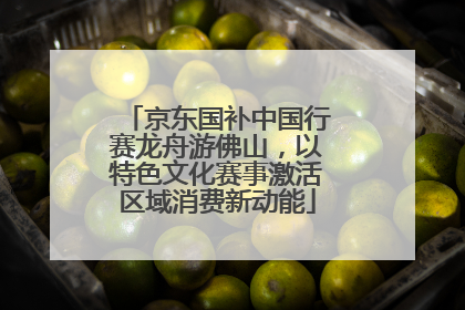 京东国补中国行赛龙舟游佛山，以特色文化赛事激活区域消费新动能