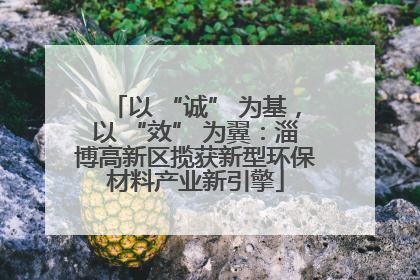 以 “诚” 为基，以 “效” 为翼：淄博高新区揽获新型环保材料产业新引擎