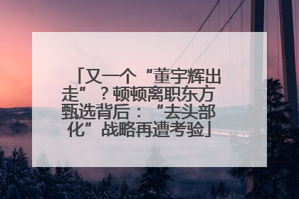 又一个“董宇辉出走”？顿顿离职东方甄选背后：“去头部化”战略再遭考验