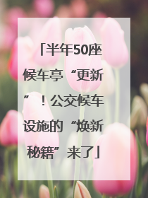 半年50座候车亭“更新”！公交候车设施的“焕新秘籍”来了