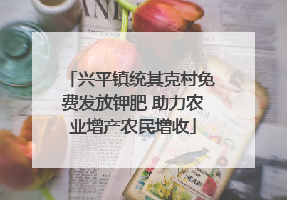 兴平镇统其克村免费发放钾肥 助力农业增产农民增收