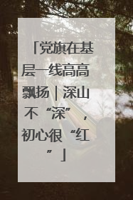 党旗在基层一线高高飘扬｜深山不“深”，初心很“红”