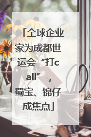 全球企业家为成都世运会“打call”，蜀宝、锦仔成焦点