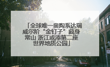 全球唯一奥陶系达瑞威尔阶“金钉子”藏身常山 浙江或添第二座世界地质公园