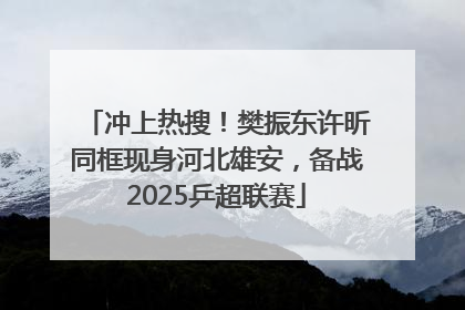 冲上热搜！樊振东许昕同框现身河北雄安，备战2025乒超联赛