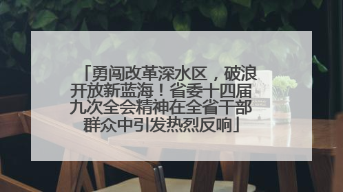 勇闯改革深水区，破浪开放新蓝海！省委十四届九次全会精神在全省干部群众中引发热烈反响