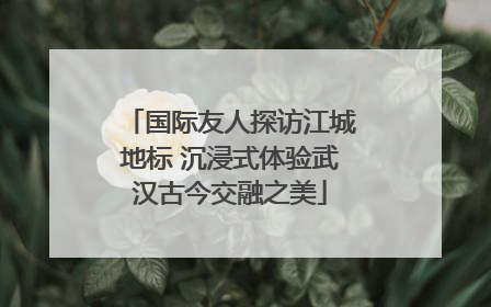 国际友人探访江城地标 沉浸式体验武汉古今交融之美