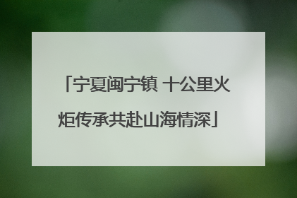 宁夏闽宁镇 十公里火炬传承共赴山海情深