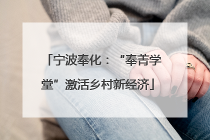 宁波奉化：“奉菁学堂”激活乡村新经济