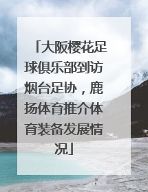 大阪樱花足球俱乐部到访烟台足协，鹿扬体育推介体育装备发展情况