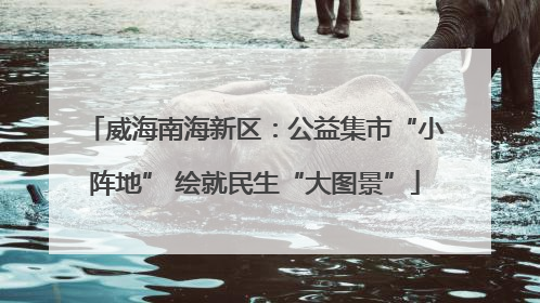 威海南海新区：公益集市“小阵地” 绘就民生“大图景”