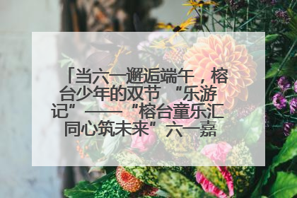 当六一邂逅端午，榕台少年的双节 “乐游记”——“榕台童乐汇 同心筑未来”六一嘉年华活动顺利举行