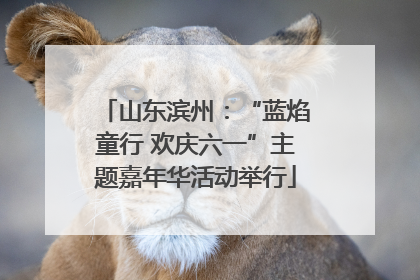 山东滨州：“蓝焰童行 欢庆六一”主题嘉年华活动举行