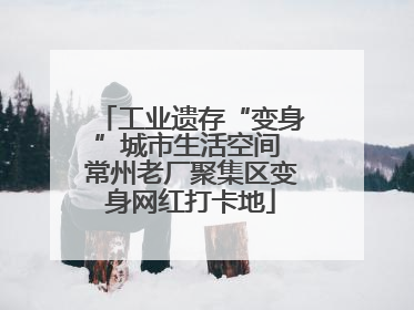 工业遗存“变身”城市生活空间 常州老厂聚集区变身网红打卡地