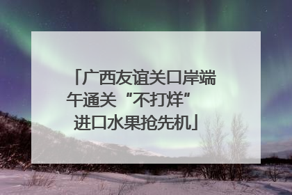 广西友谊关口岸端午通关“不打烊” 进口水果抢先机