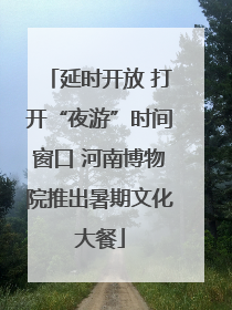 延时开放 打开“夜游”时间窗口 河南博物院推出暑期文化大餐