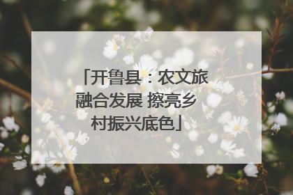 开鲁县：农文旅融合发展 擦亮乡村振兴底色