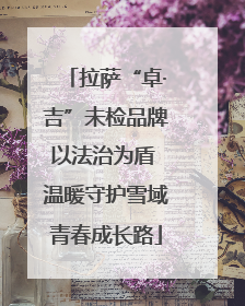拉萨“卓·吉”未检品牌以法治为盾 温暖守护雪域青春成长路