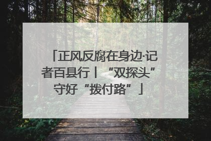 正风反腐在身边·记者百县行丨“双探头”守好“拨付路”