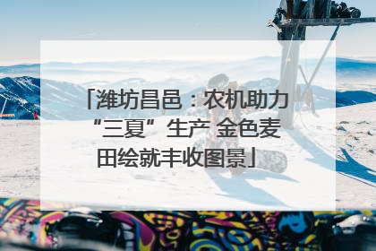 潍坊昌邑：农机助力“三夏”生产 金色麦田绘就丰收图景
