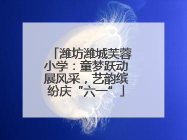 潍坊潍城芙蓉小学：童梦跃动展风采，艺韵缤纷庆“六一”