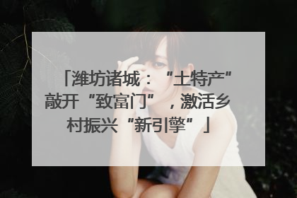 潍坊诸城：“土特产”敲开“致富门”，激活乡村振兴“新引擎”